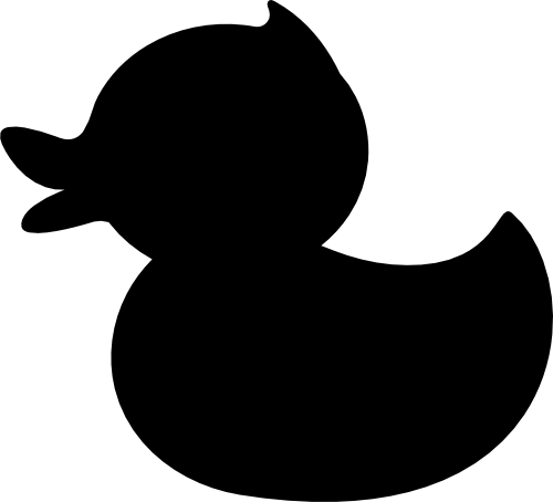 (046-1-D) Rubber Duck Silhouette