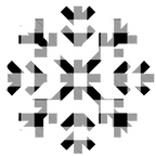 (060-01-D) Snowflake Red, Green, Blue White Black Buffalo Plaid