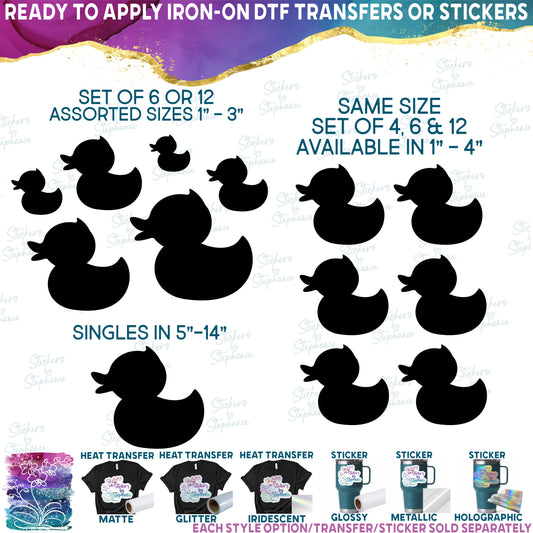 (s046-D) Rubber Duck Duckie Set or Single