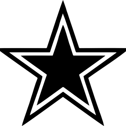 (s046-1-K) Double Star Silhouette