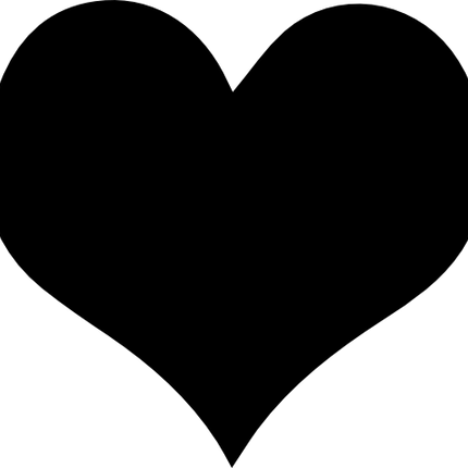 (s046-1-B) Heart Silhouette