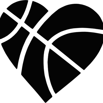 (s047-1B) Basketball Heart Ball