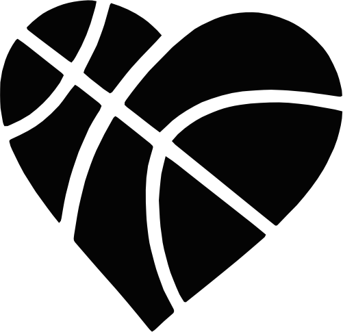 (s047-1B) Basketball Heart Ball