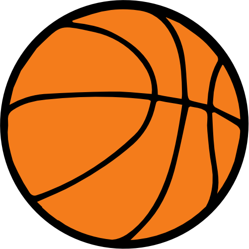 (s047-1-C2) Black Orange Basketball Ball