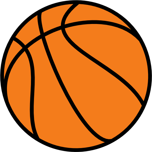 (s047-1-E2) Black Orange Basketball Ball