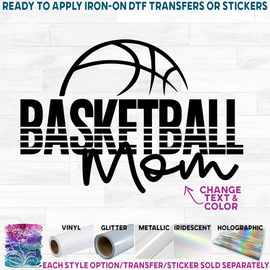 (s047-8H) Basketball Team Mom Family Custom Text