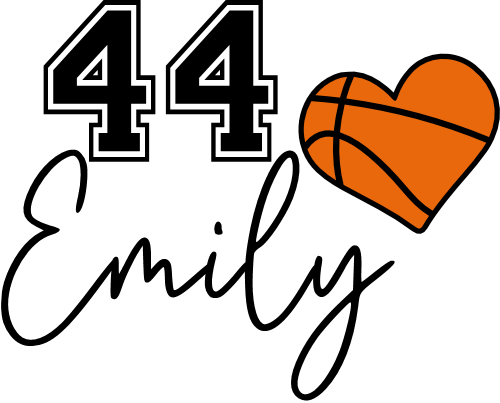 (s047-8I) Basketball Player Number and Name Custom