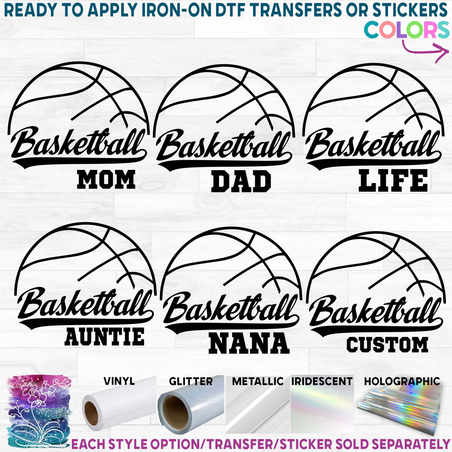 (s047-6A) Basketball Mom Family Custom Text