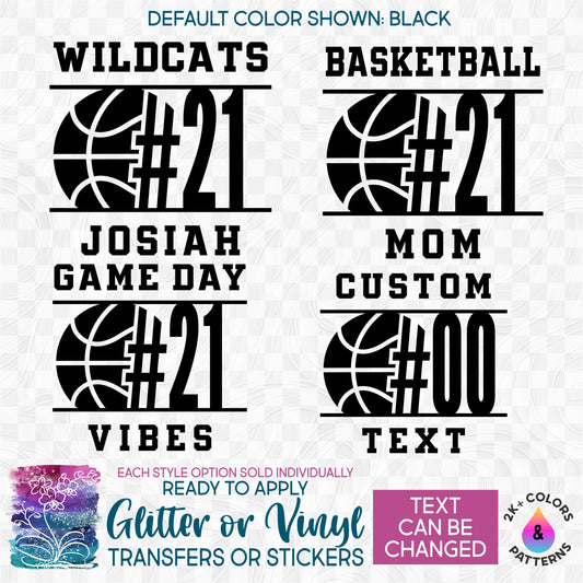 s47-8G Wildcats Eagles Bulldogs Team Name Basketball Custom Printed Iron On Transfer or Sticker
