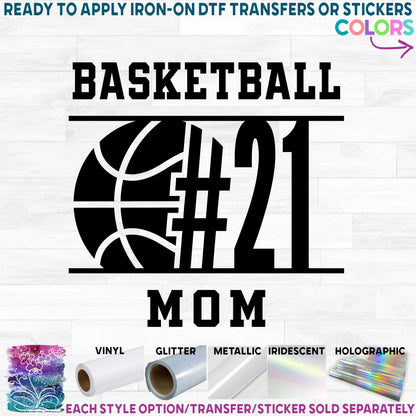 (s047-8G) Basketball Team Name Mom Family Custom Text