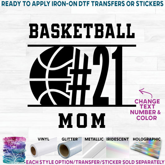 (s047-8G) Basketball Team Name Mom Family Custom Text