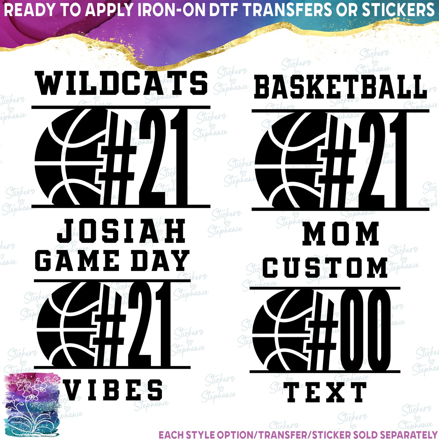 (s047-8G) Basketball Team Name Mom Family Custom Text