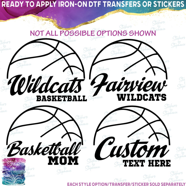 (s047-8B) Basketball Team Name Mom Family Custom Text