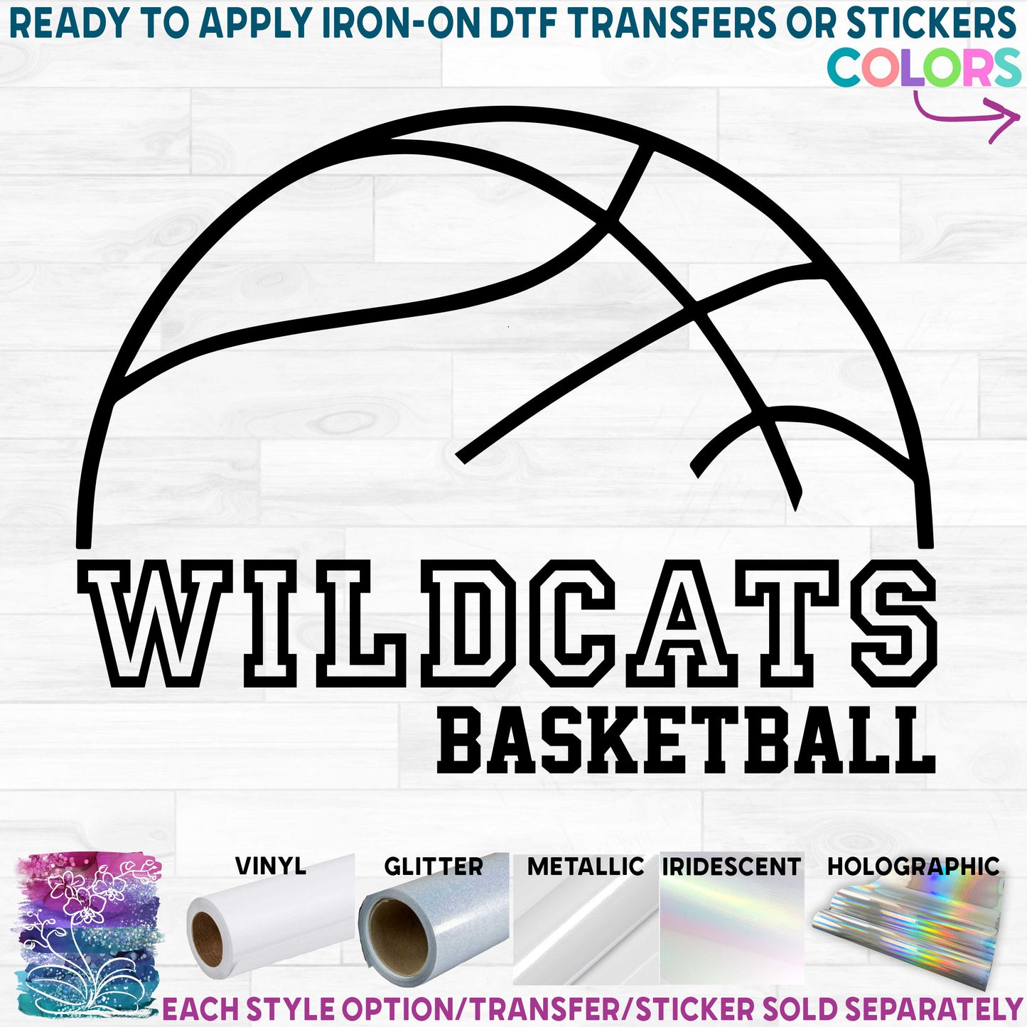 (s047-8C) Basketball Team Name Custom Text