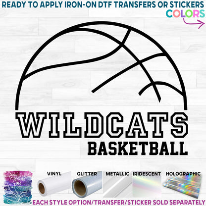 (s047-8C) Basketball Team Name Custom Text