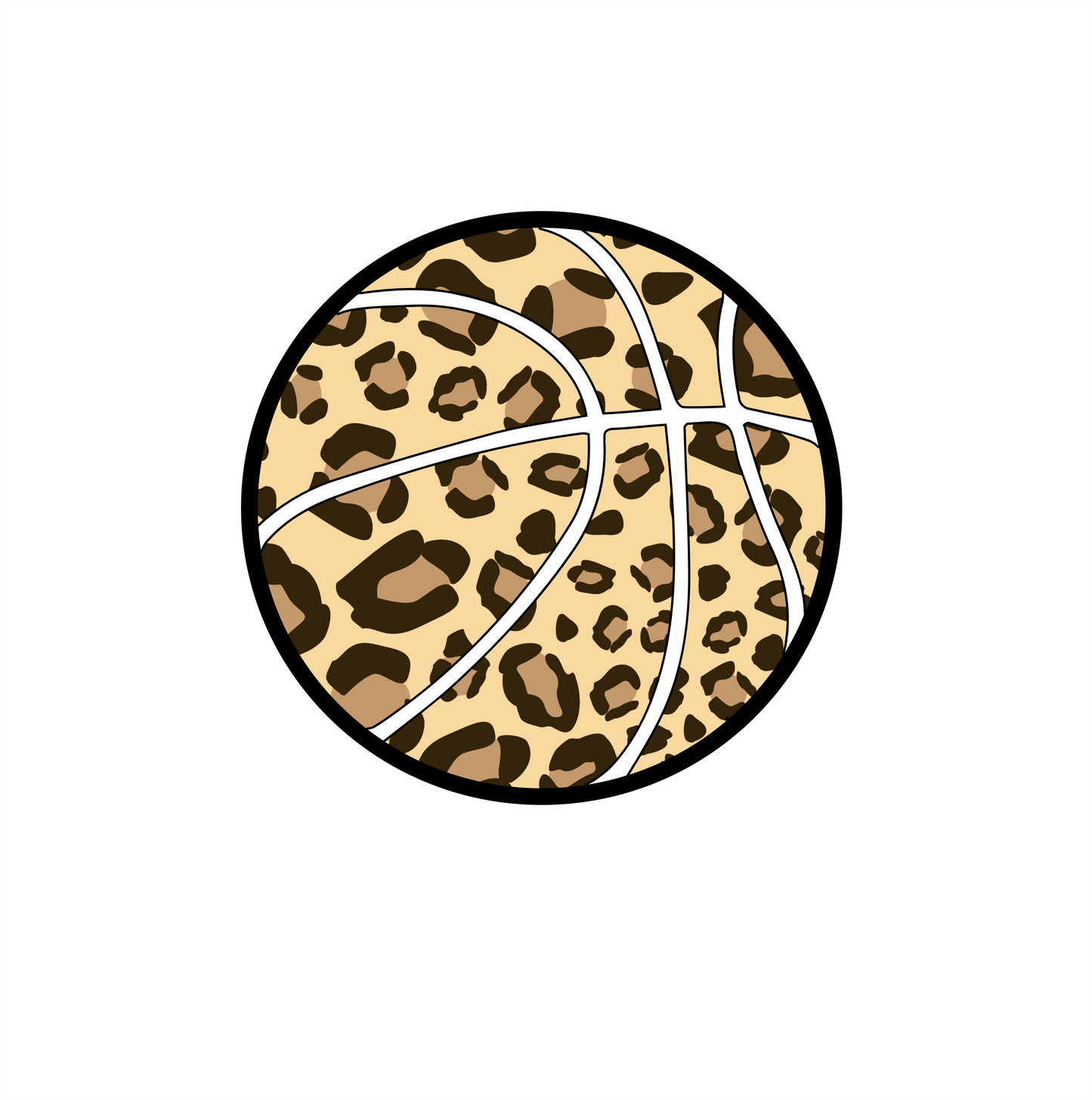 (s047-10B) Leopard Basketball Family Mom Custom Text