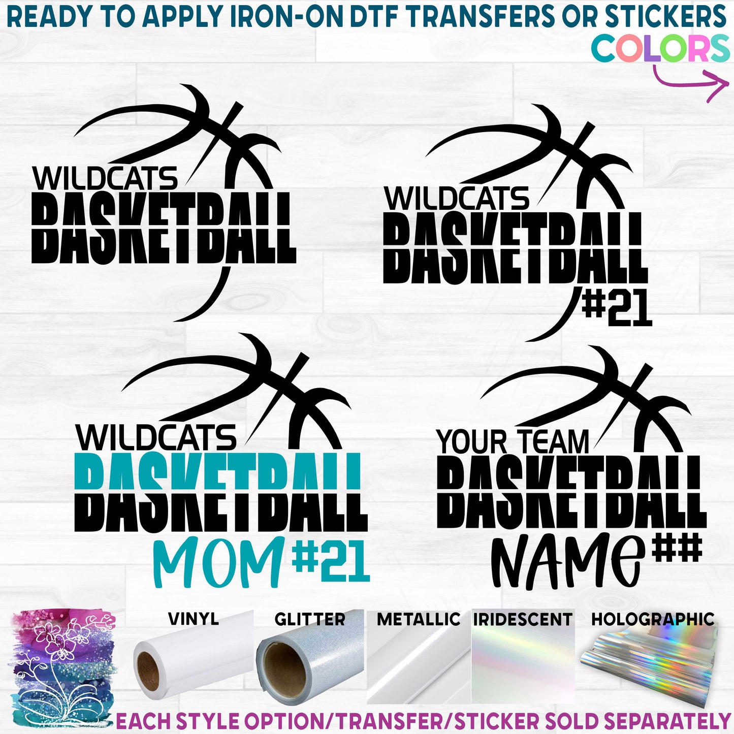 (s047-8E) Team Name Basketball Mom Family Custom Text