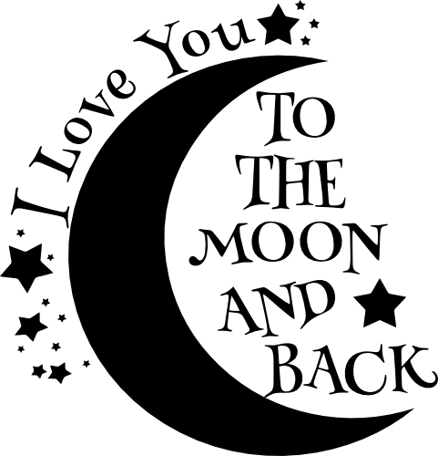 (048-A) I Love You to the Moon and Back