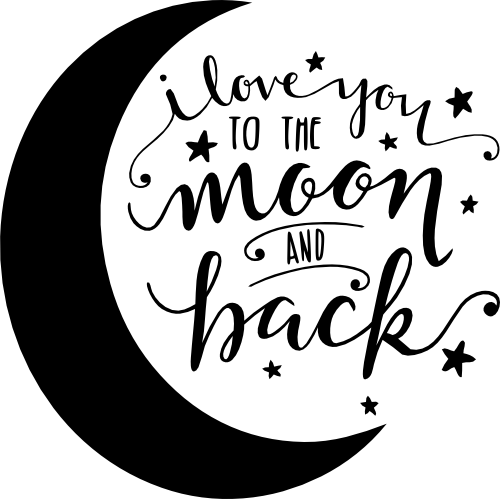 (048-B) I Love You to the Moon and Back