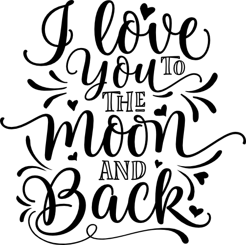 (048-C) I Love You to the Moon and Back