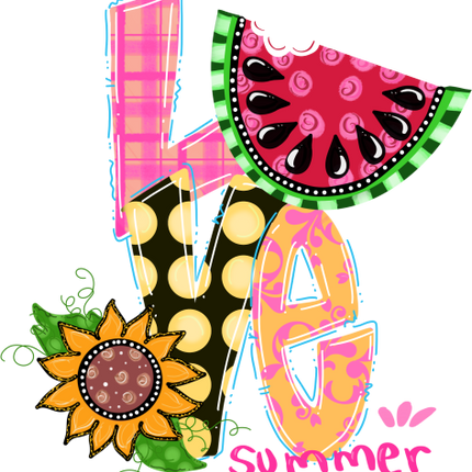 (004-03-C) Love Summer Watermelon