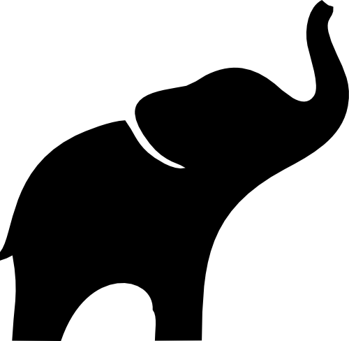 (005-01-H) Elephant Silhouette