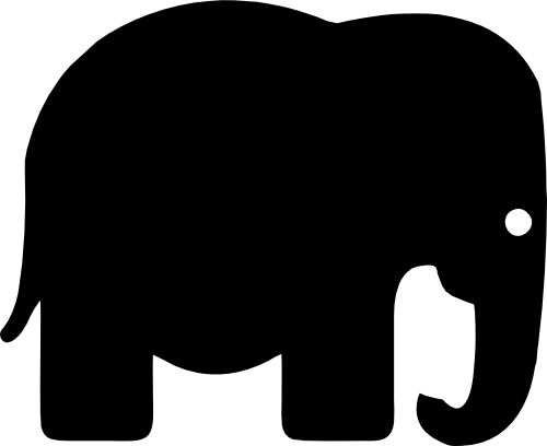 (005-01-J) Elephant Silhouette