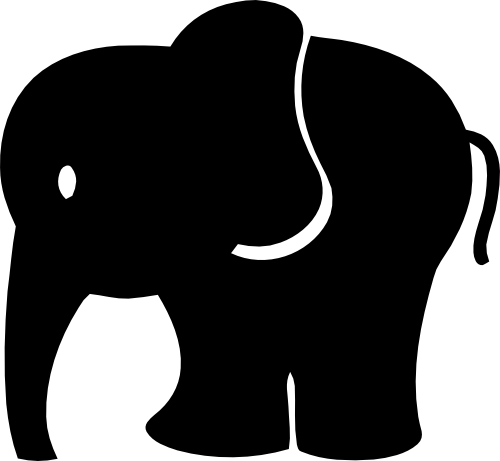 (005-01-L) Elephant Silhouette