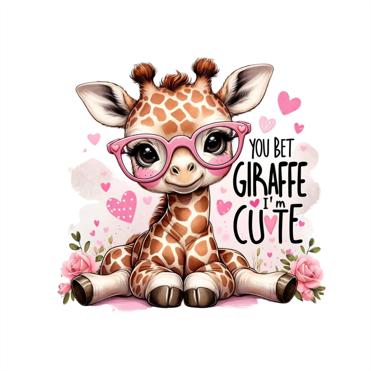 (s005-2O) You Bet Giraffe I'm Cute