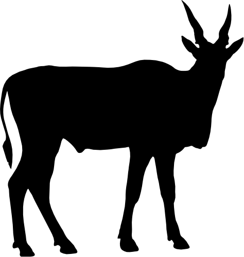 (s005-7-J) Safari Animal Silhouette