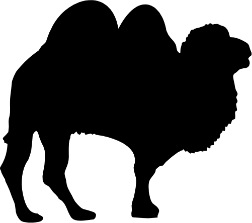 (s005-6-C) Camel Silhouette