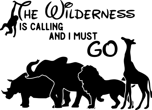 (s005-8B) The Wilderness is Calling and I Must Go