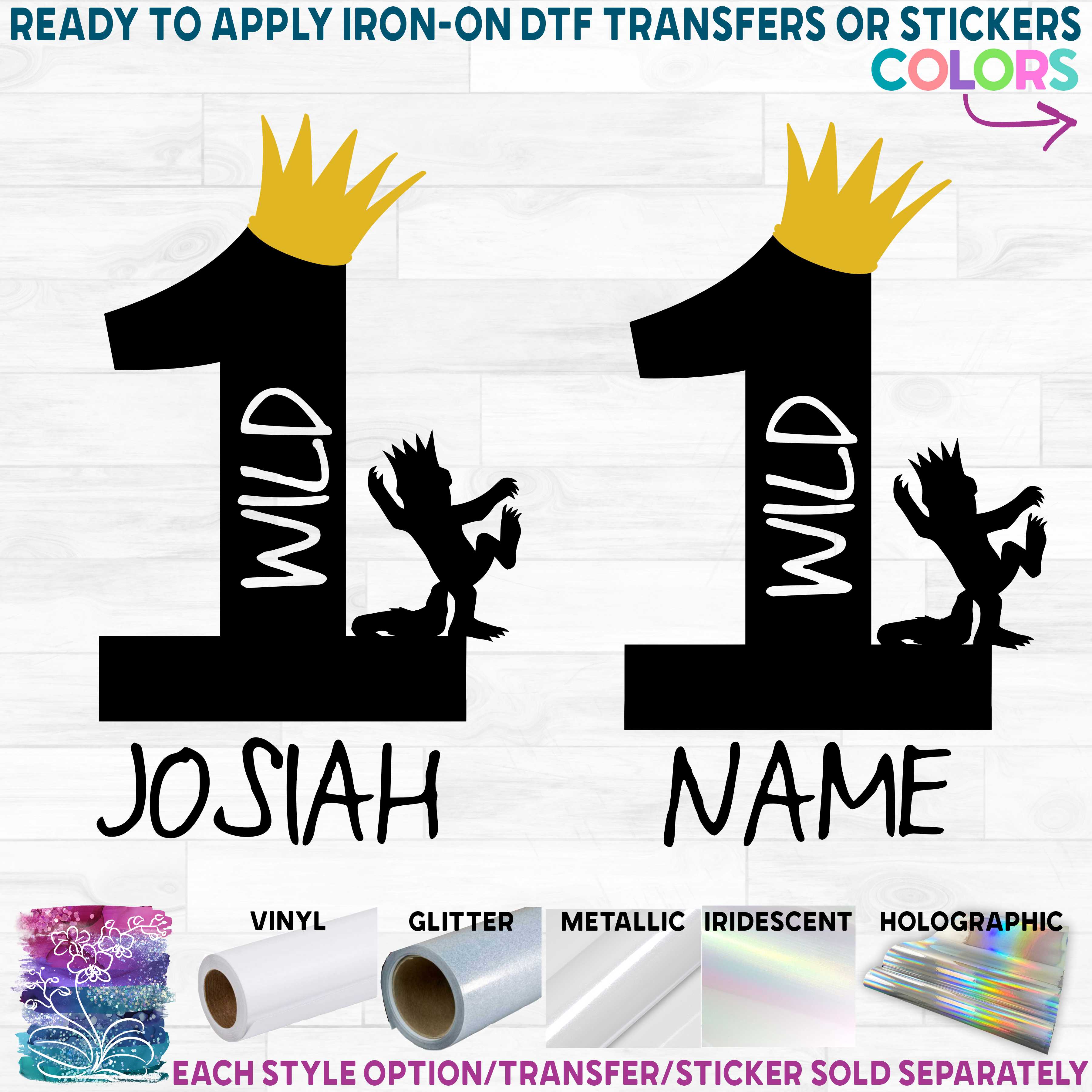 (s050-3Y) Wild 1 One with Name