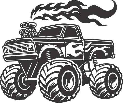 (s051-1-H) Monster Truck 4x4