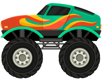 (051-02-1H) Green Monster Truck