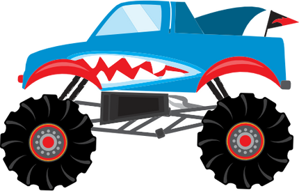 (051-02-1L) Shark  Monster Truck