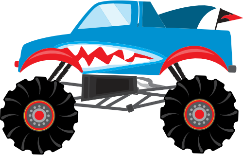 (051-02-1L) Shark  Monster Truck