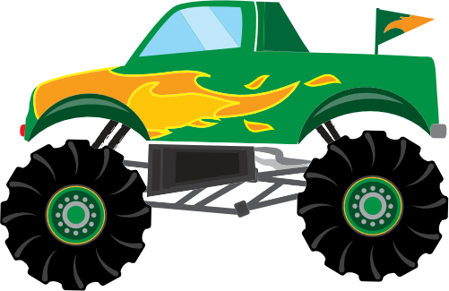 (051-02-1O) Green Monster Truck