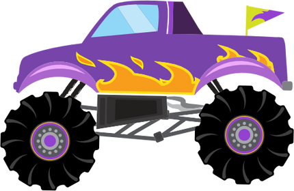 (051-02-1Q) Purple Monster Truck