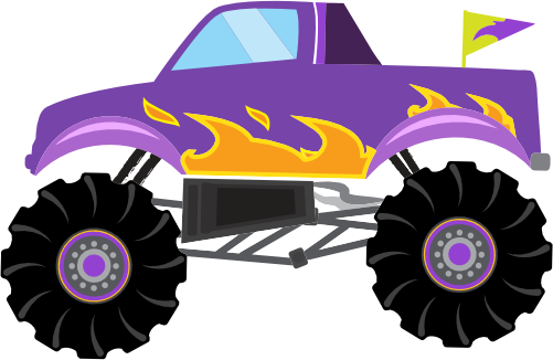 (051-02-1Q) Purple Monster Truck