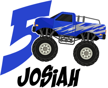 (051-03-B) Monster Truck Age Number Name