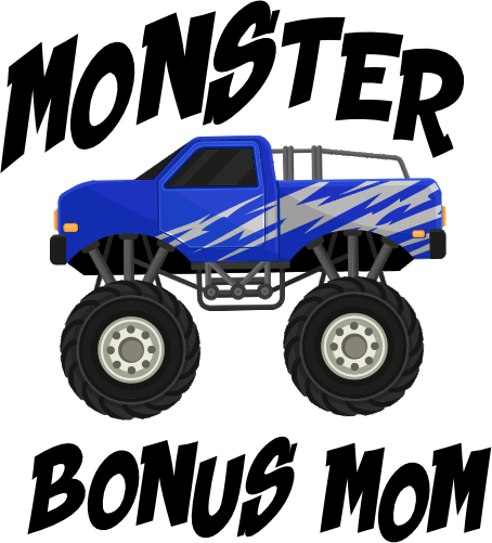 (051-03-B) Monster Truck Family Age Custom Text