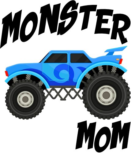(051-03-B) Monster Truck Family Age Custom Text