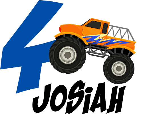 (051-03-B) Monster Truck Age Number Name