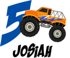 (051-03-B) Monster Truck Age Number Name