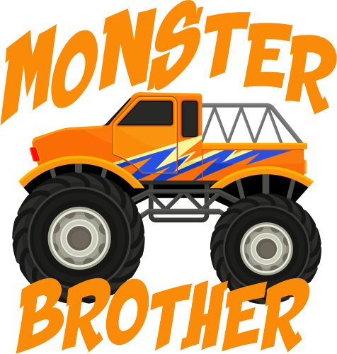 (051-03-B) Monster Truck Family Age Custom Text