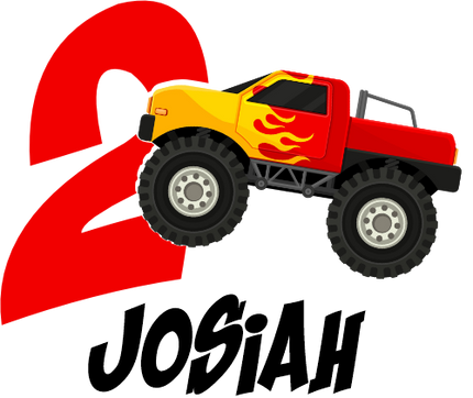 (051-03-B) Monster Truck Age Number Name