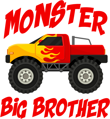 (051-03-B) Monster Truck Family Age Custom Text