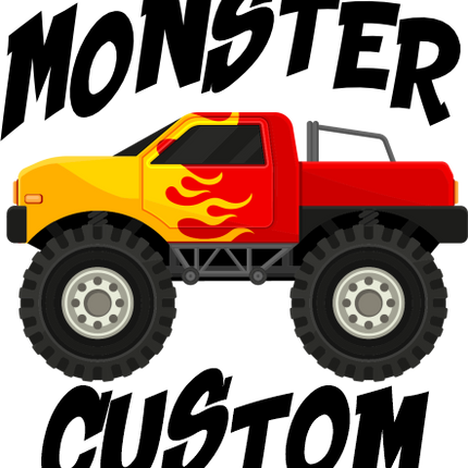 (051-03-B) Monster Truck Family Custom Text