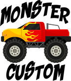 (051-03-B) Monster Truck Family Age Custom Text